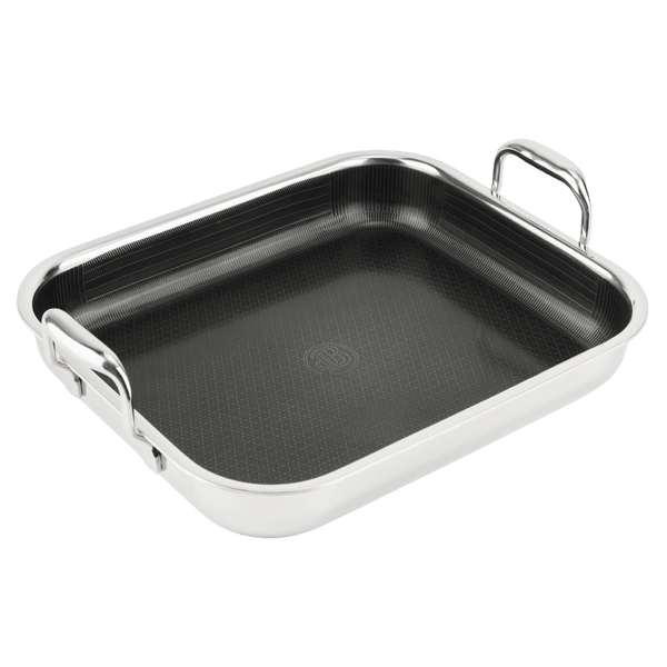 Hybride Braadslede 32×26,5 cm - keramische non-stick, ovenbestendig