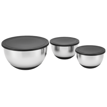 Mengkomset met Deksels 3 stuks Herman den Blijker - stapelbaar, praktisch voor de keuken
