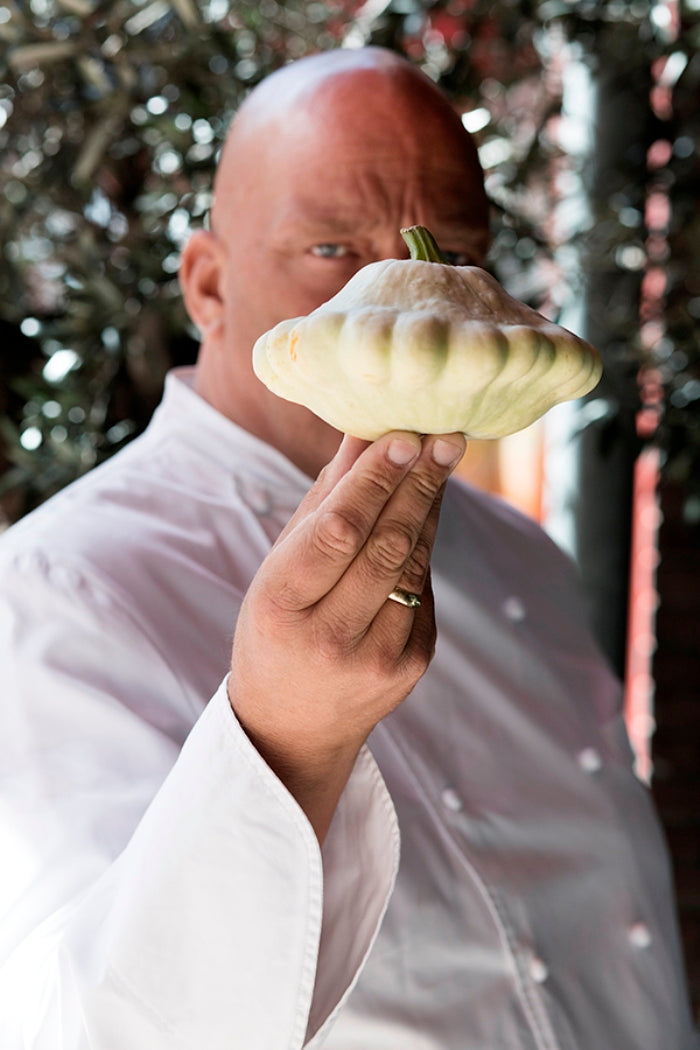 Tip van de chef, gegratineerde patisson