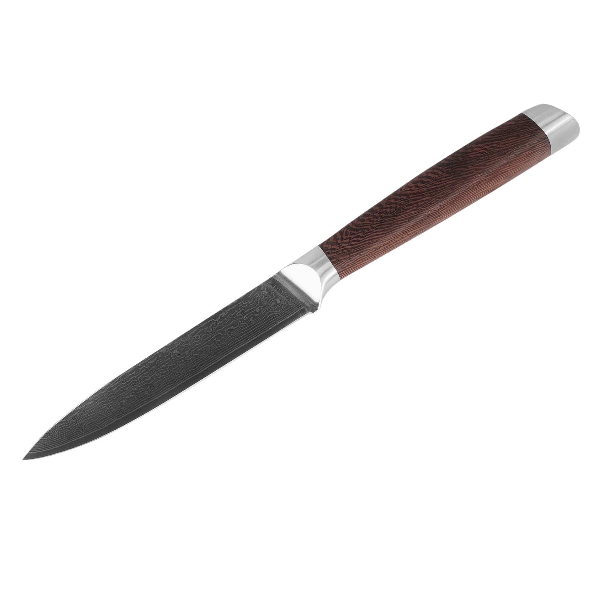 Damascus Schilmes 13 cm - damastalen mes, compact en scherp