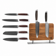 Damascus Messenset 5-delig + GRATIS Magnetische Messenhouder
