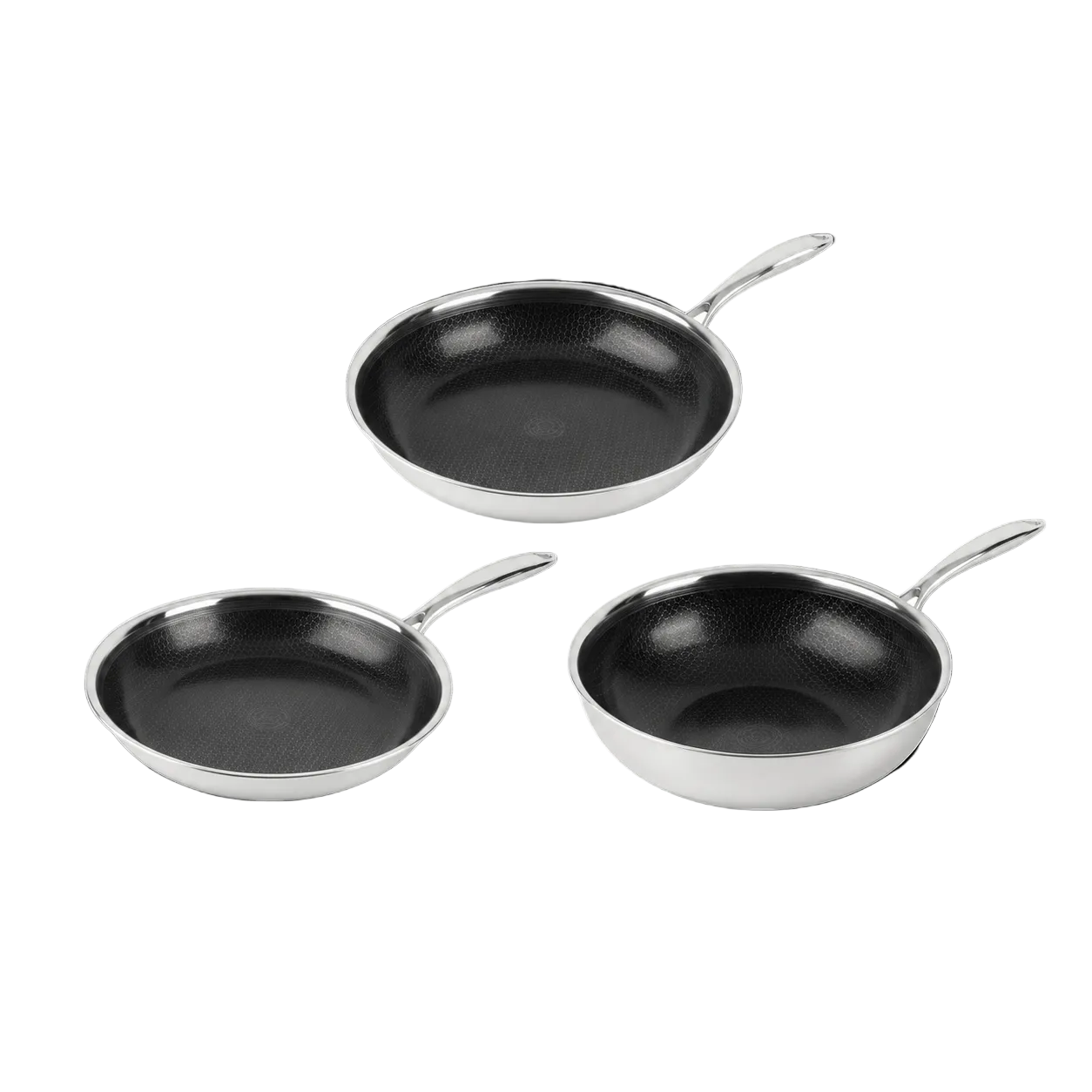 Hybride Wok Ø28 + Hybride Koekenpannenset Ø28 & Ø32