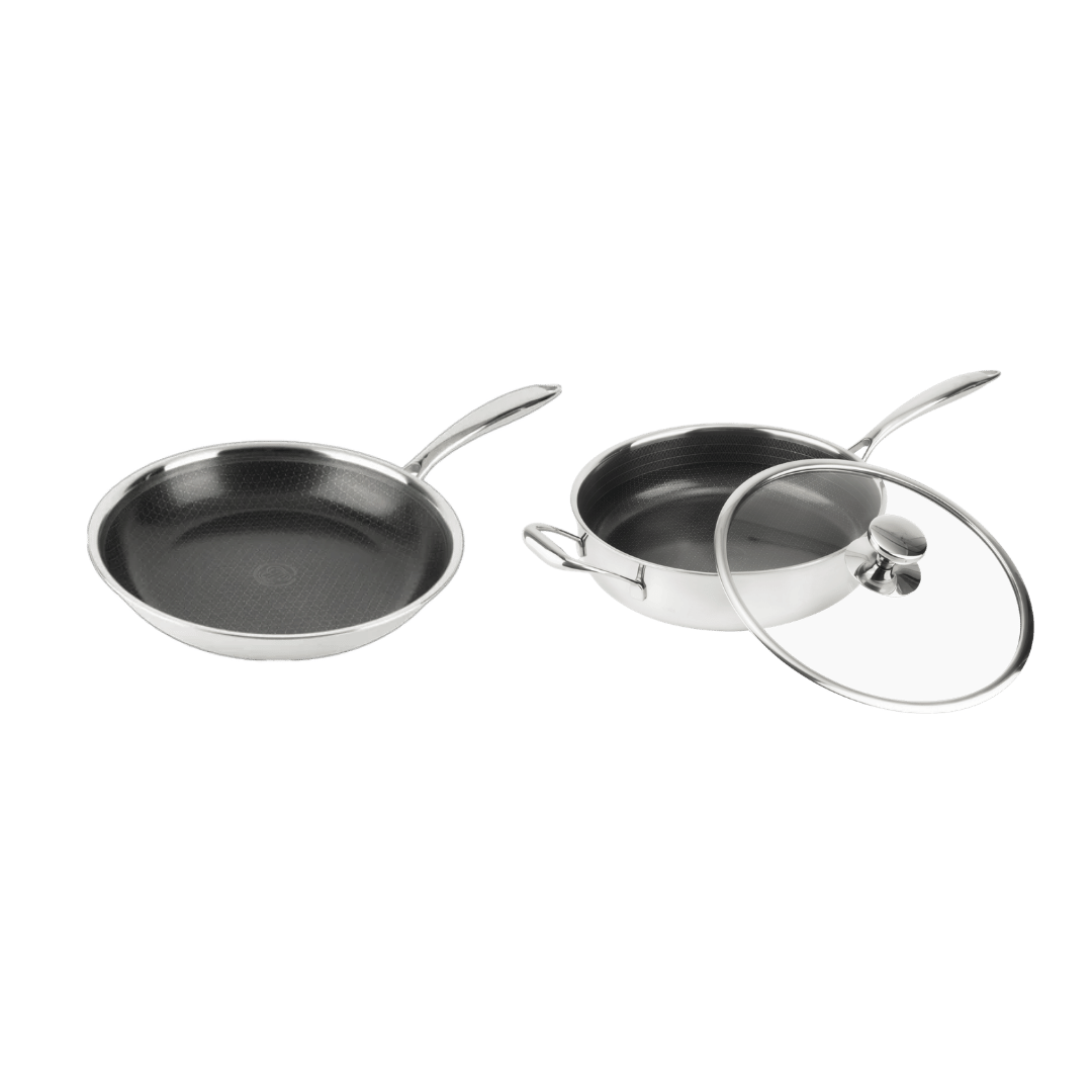 Hybride Hapjespan Ø28 + Hybride Koekenpan Ø28