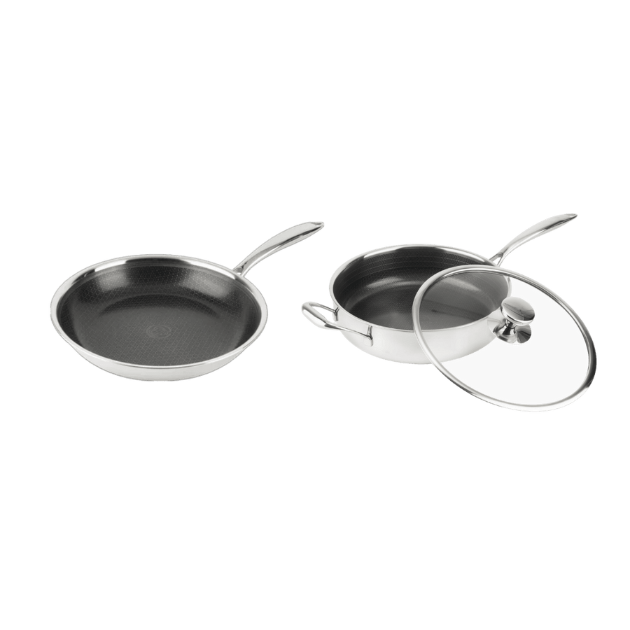 Hybride Hapjespan Ø28 + Hybride Koekenpan Ø28