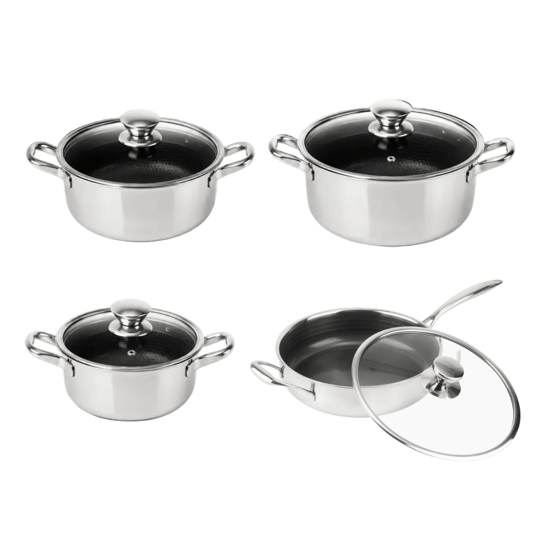 Hybride Hapjespan Ø28 + Hybride Pannenset Ø20 + Ø24 + Ø28