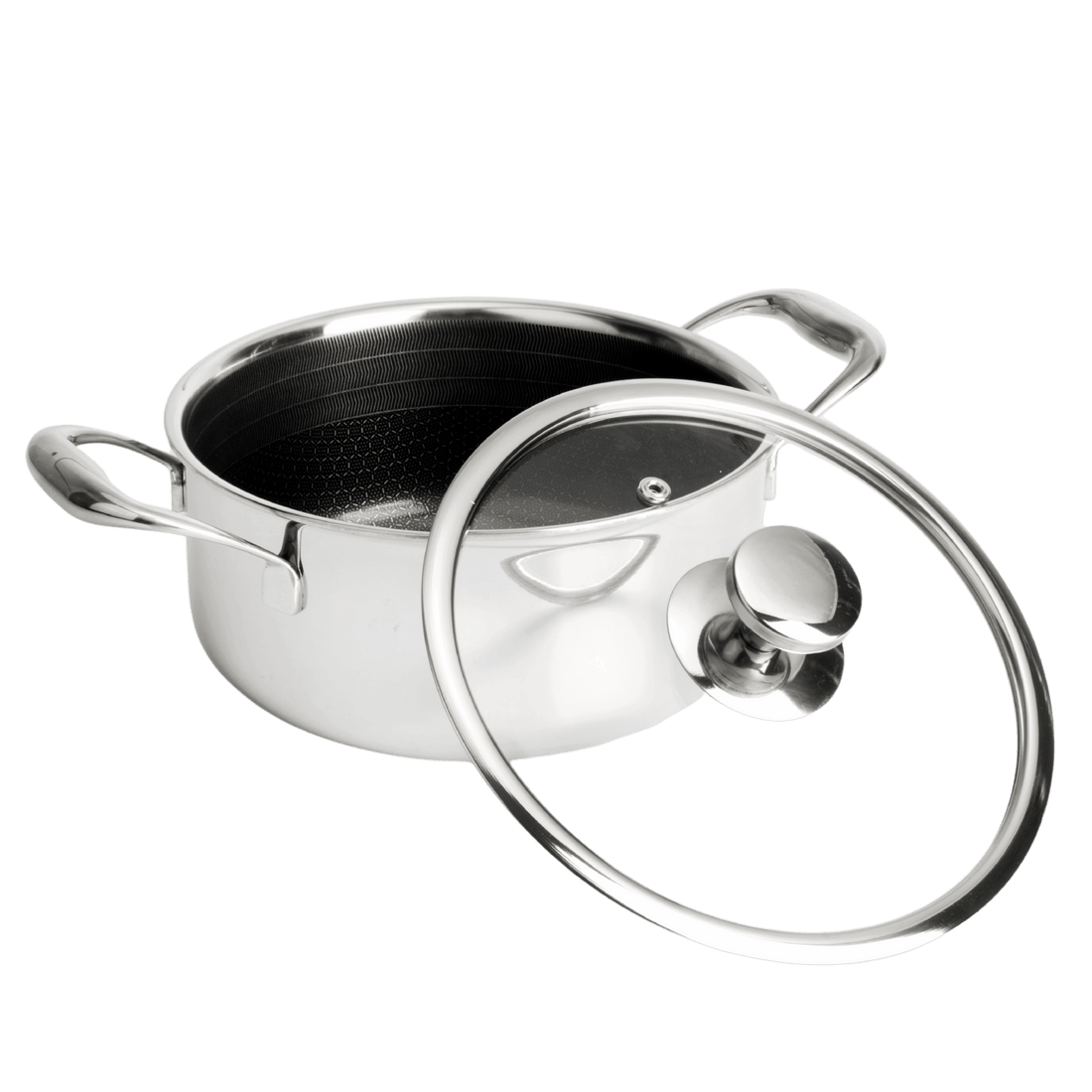 Hybride Pan met Deksel Ø20 - 2,9 liter, keramische non-stick, geschikt voor inductie