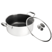 Hybride Pan met Deksel Ø28 - 7,1 liter, keramische non-stick, geschikt voor inductie