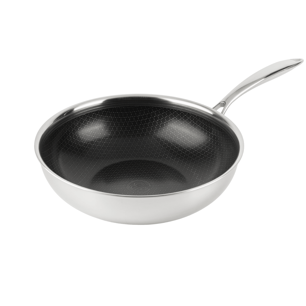 Hybride Wok Ø28 – keramische antiaanbaklaag, PFAS-vrij