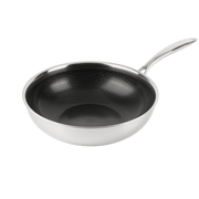 Hybride Wok Ø28 - keramische non-stick, PFAS-vrij, geschikt voor inductie