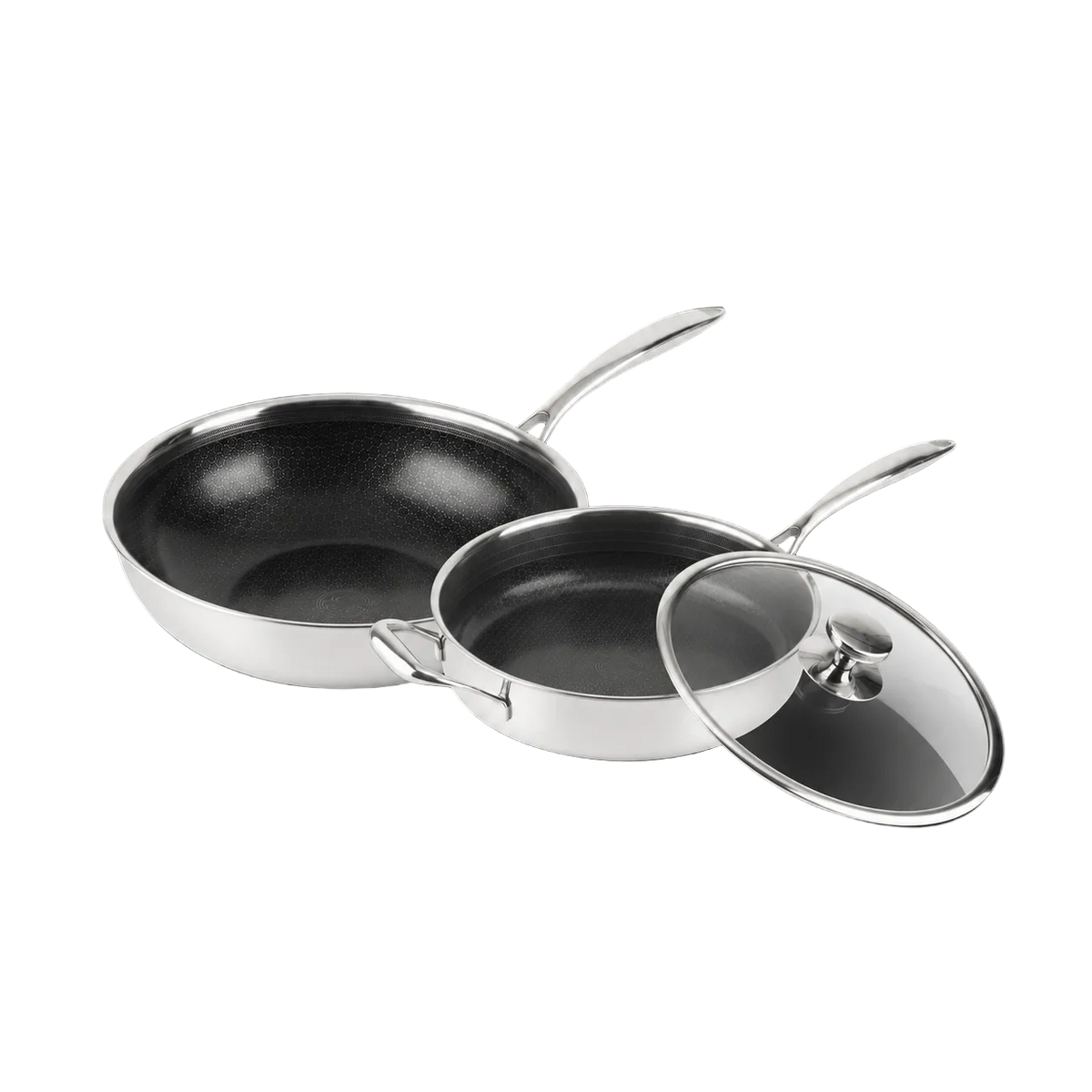 Hybride Wok & Hapjespan Set Ø24