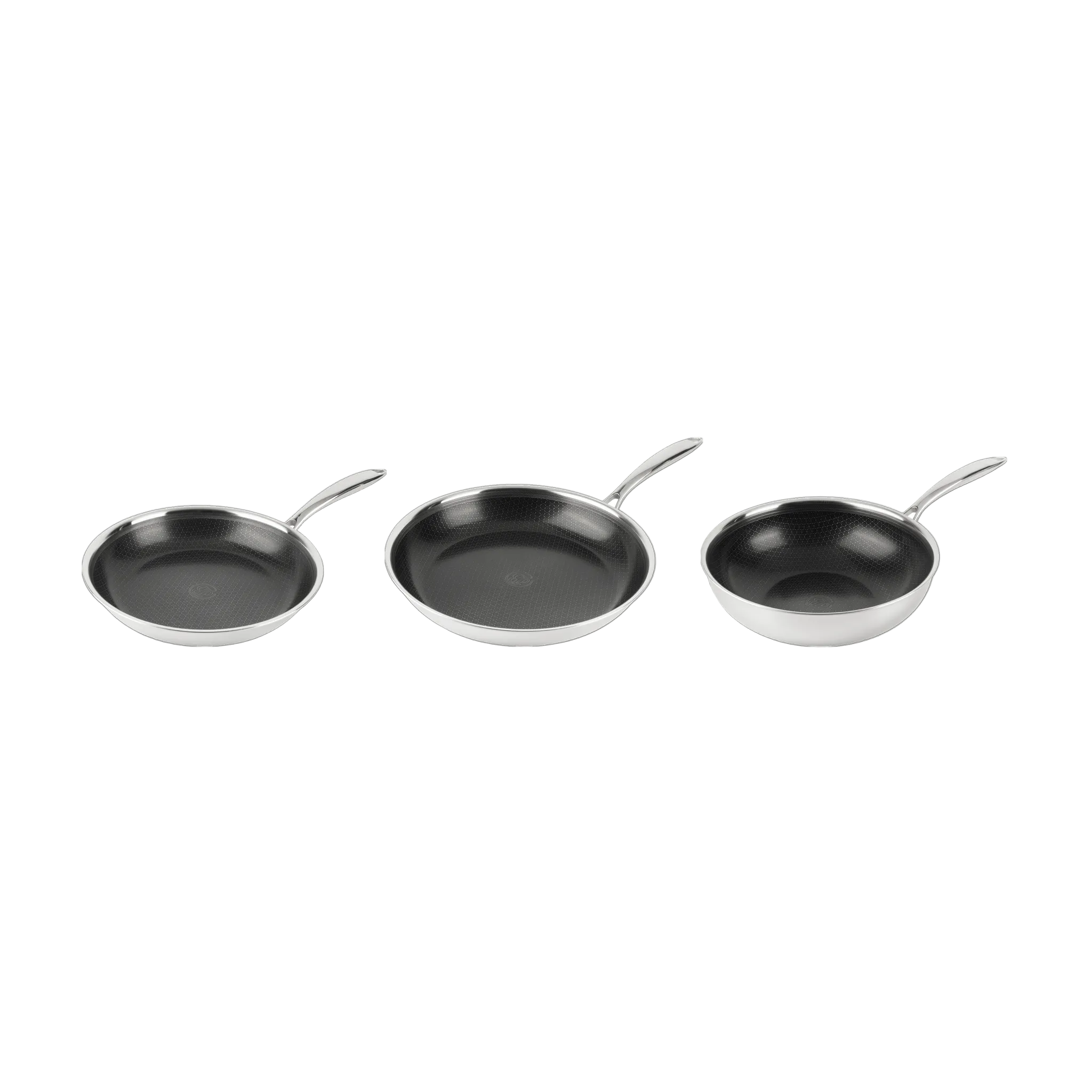 Hybride Wok Ø28 + Hybride Koekenpannenset Ø28 & Ø32