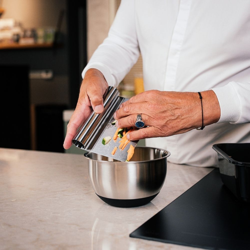 Roestvrijstalen Deegschraper