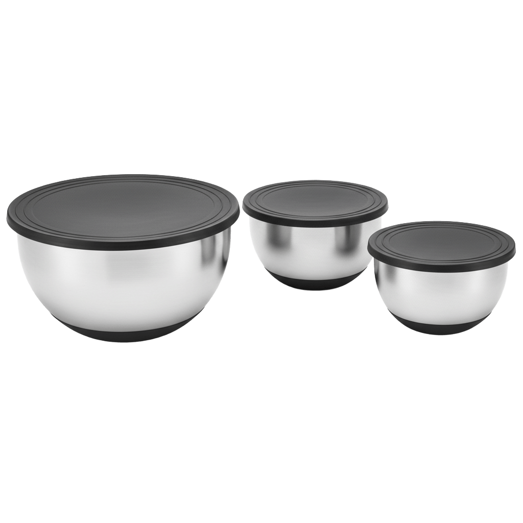 Mengkomset met Deksels 3 stuks Herman den Blijker - stapelbaar, praktisch voor de keuken