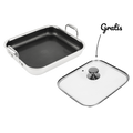 Hybride Braadslede 32×26,5×5,5 cm + Deksel Set