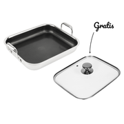 Hybride Braadslede 32×26,5×5,5 cm + Deksel Set