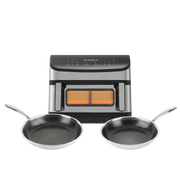DualFry Fusion Airfryer + Hybride Koekenpan Ø28 & Ø24 set
