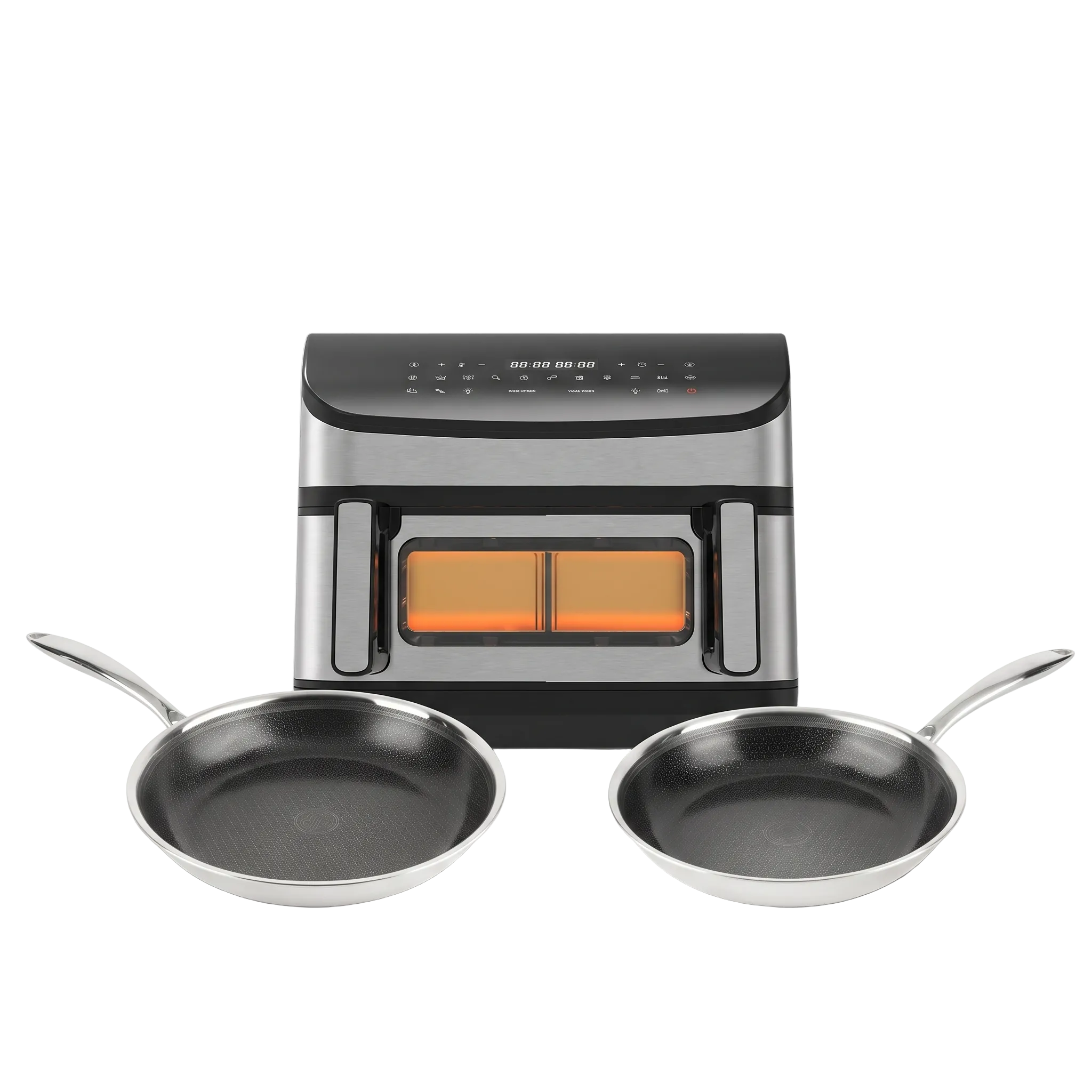 DualFry Fusion Airfryer + Hybride Koekenpan Ø28 & Ø24 set