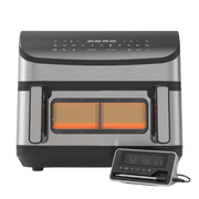 DualFry Fusion Airfryer 10,5 Liter + Draadloze Vleesthermometer