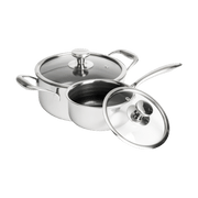 Hybride Steelpan Ø16 en Pan met Deksel Ø20 - set keramische non-stick pannen