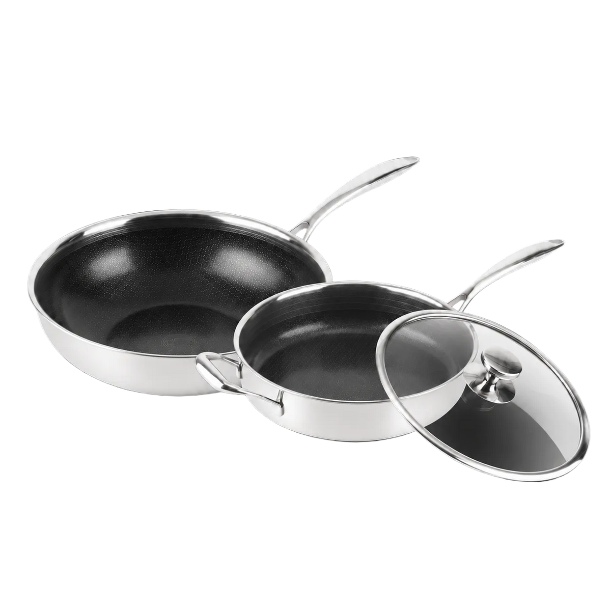 Hybride Wok & Hapjespan Set Ø28